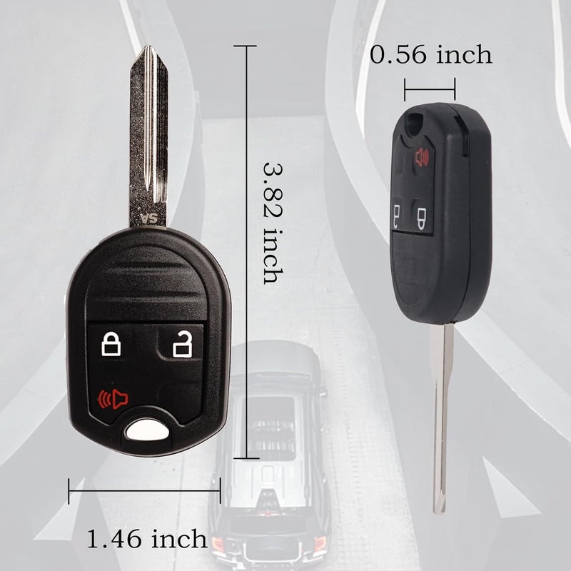 MechanMagic بديل مفتاح السيارة يناسب CWTWB1U793 فورد F-150 2004-2014 F-250 F-350 F-450 فليكس 2009-2017 إكسبلورر 2001-2015 إيسكيب رينجر فيوجن إكونولين ميركوري تحكم عن بعد بدون مفتاح 2 مجموعة - Image 4